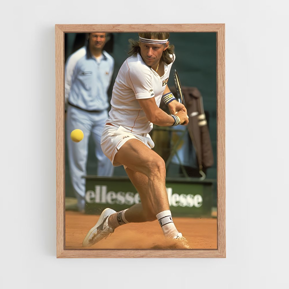 Poster Bjorn borg contrastées – affiche Tennis (vue 4)